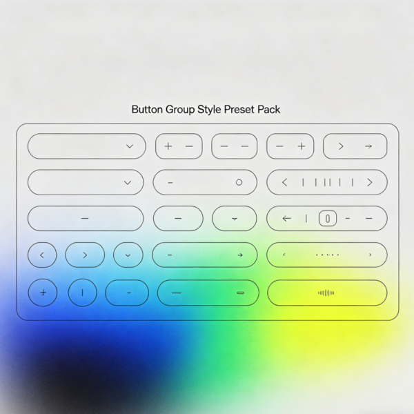 Button Group Style Preset Pack