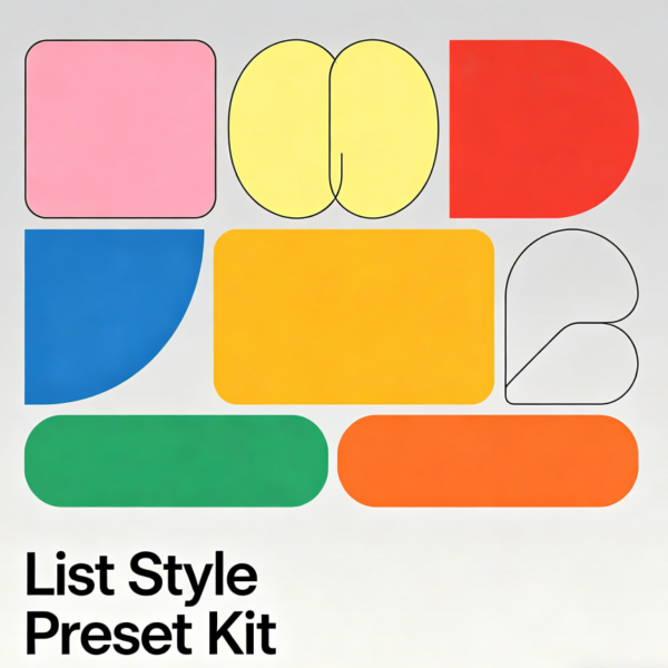 List Style Preset Kit