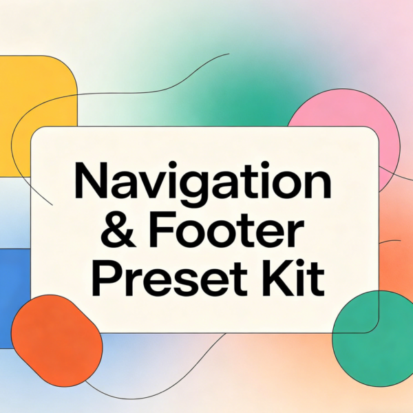 Navigation & Footer Preset Kit